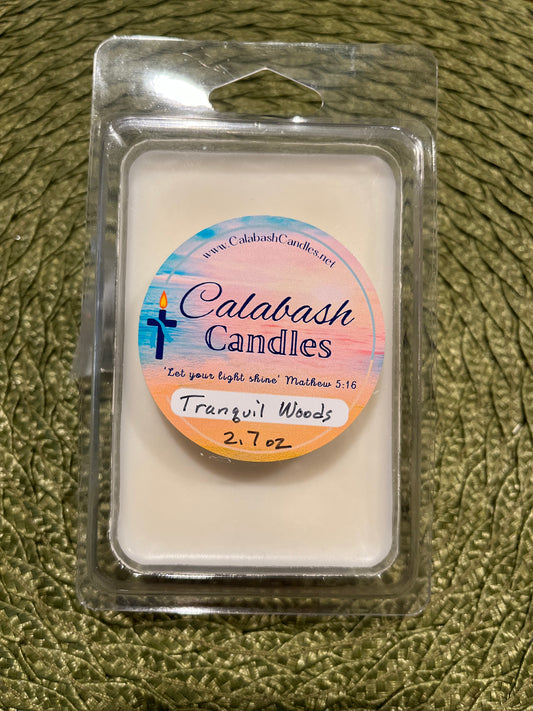 Wax Melts 2.4 oz container -  Tranquil Woods Scent